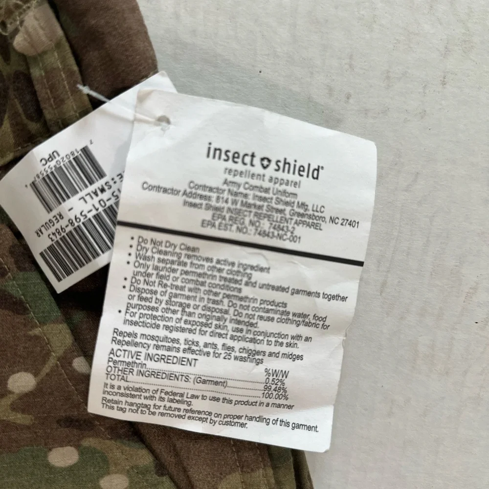 Camouflage Men's/womans Pants Army issue fatigues/ New with tags/size in photo - Picture 5 of 6